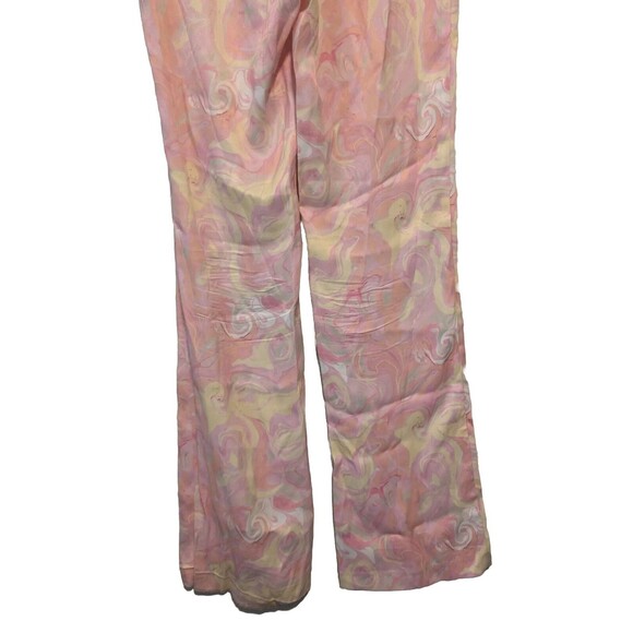 Zara Women's Flare Pants Retro Flowers Split Bottom Size Medium Excellent Shape - Picture 15 of 16